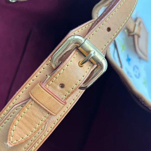 Louis Vuitton X Murakami White Monogram 2005 Vintage Noe Bag - Picture 3 of 9